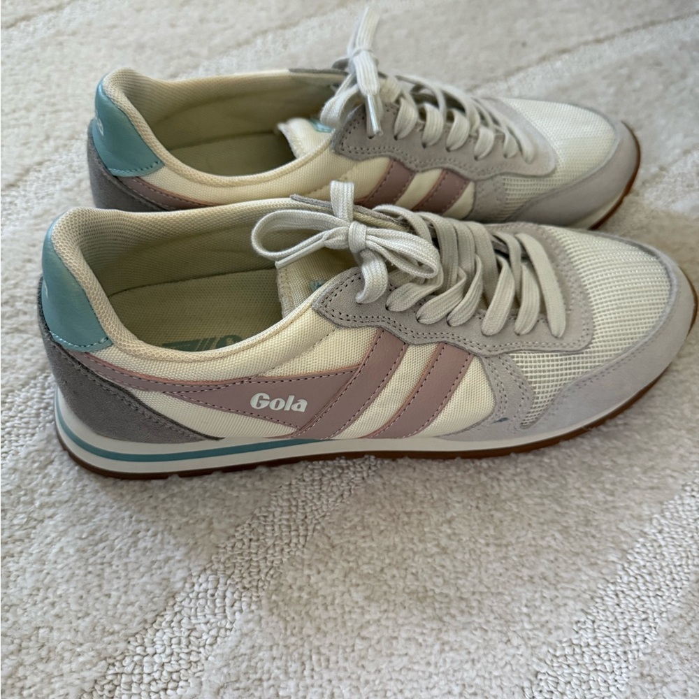 Gola Women's Beige and Light Gray Sneakers - Picture 2 of 7